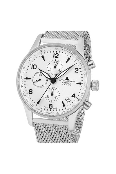 Jacques Lemans Ανδρικό ρολόι Jacques Lemans 1-1935B, Automatic, 44mm, 10ATM
