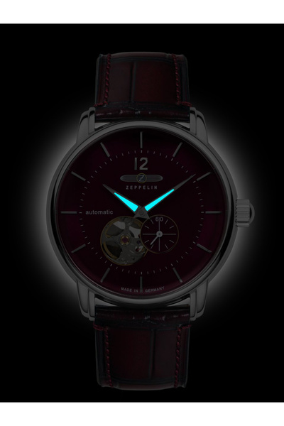 Zeppelin Ανδρικό Ρολόι Zeppelin 8166-5, Αυτόματο, 40mm, 5ATM