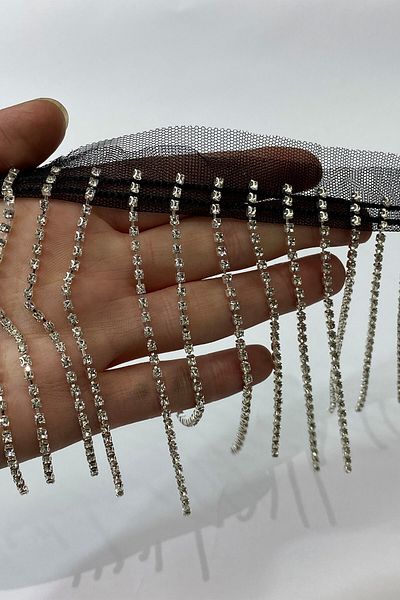 Hayalperest boncuk Beyoglu Row Jewelled Stripe Tassel Fringe