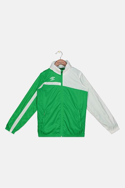 UMBRO Kids Boy Brand Logo Windbreaker Jackets, White