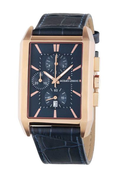 Jacques Lemans Ανδρικό ρολόι Jacques Lemans 1-2161.1G, Quartz, 34mm, 5ATM