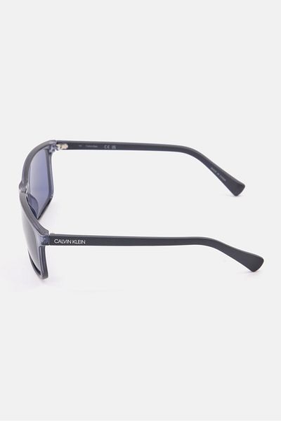 Calvin Klein Men CK19568S Rectangular Len Fashionable Sun Glasses, Navy