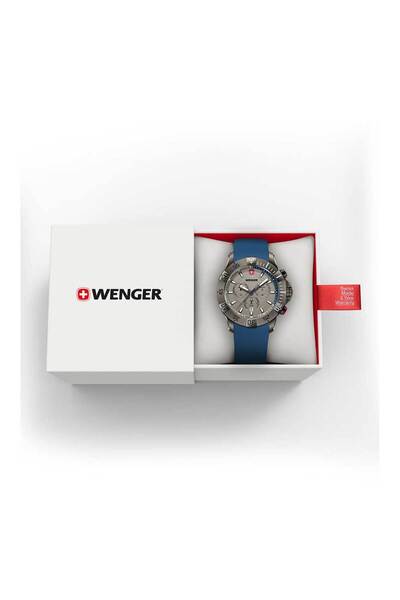 Wenger Ανδρικό ρολόι Wenger 01.0643.126, Quartz, 43mm, 20ATM