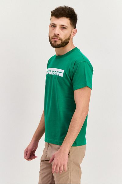 Esprit Men Crew Neck Short Sleeve Graphic T Shirt, Green