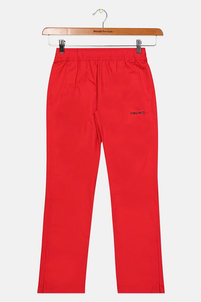 Head Kids Boy Drawstring Brand Logo Sport Pants, Red