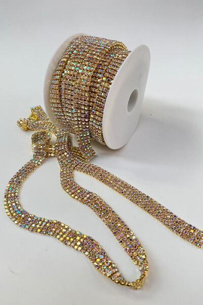 Hayalperest boncuk Janjanlı Parlak 4 Sıralı Beyoğlu Şerit Taş Boncuk