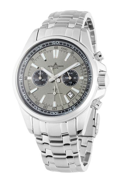 Jacques Lemans Ανδρικό ρολόι Jacques Lemans 1-2117ZA, Quartz, 44mm, 20ATM