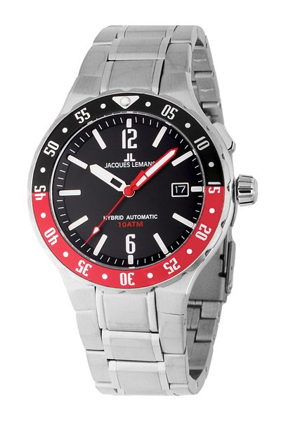 Jacques Lemans Ανδρικό ρολόι Jacques Lemans 1-2109F, Quartz, 42mm, 10ATM