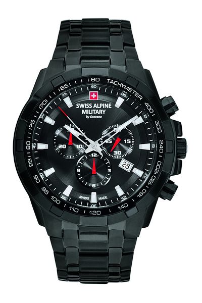 Swiss Alpine Military Ανδρικό ρολόι Swiss Alpine Military 7043.9177, Quartz, 46mm, 10ATM