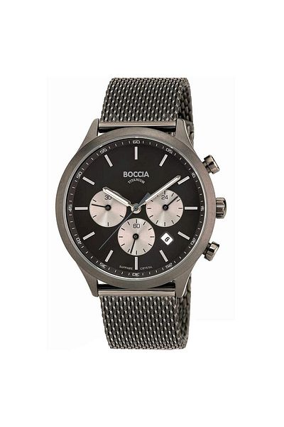 Boccia Mens Watch 3750-06, Quartz, 41mm, 5atm