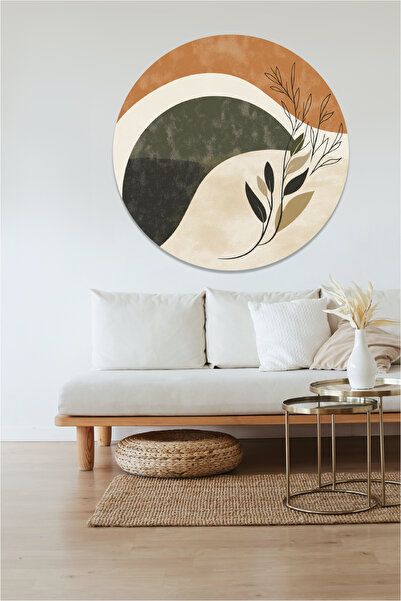 KOSS Dijital Autocolant cu frunze în formă rotundă în stil boem - Decor Duar