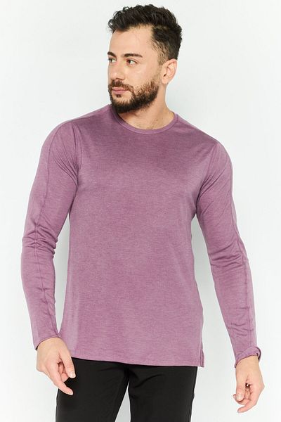 Champion Men Sportswear Fit Long Sleeves Training T-Shirt, Mauve Heather