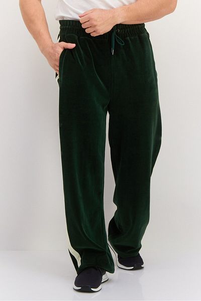 Gant Men Regular Fit Velour Straight Leg Pants, Storm Green