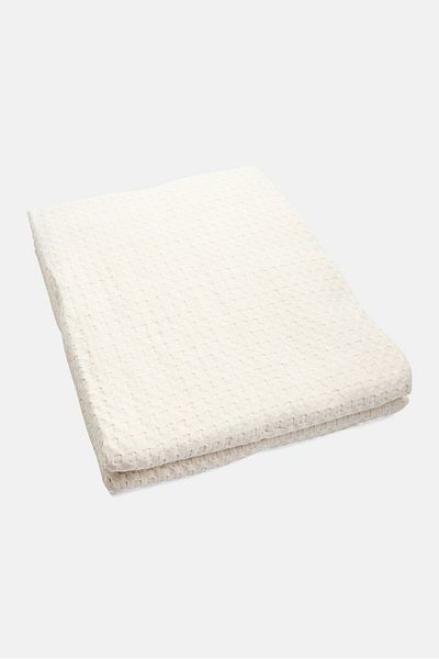Muy Mucho Recycled Cotton Multipurpose Jacquard 220 X 240 Cm, Off White