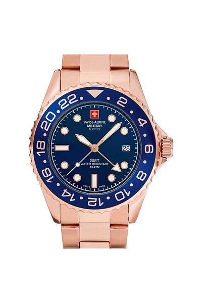 Swiss Alpine Military Mens Watch 7052.1165, Quartz, 42mm, 10atm