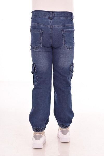 MORE KIDS Girls Cargo Pocket Zippered Lycra Jeans