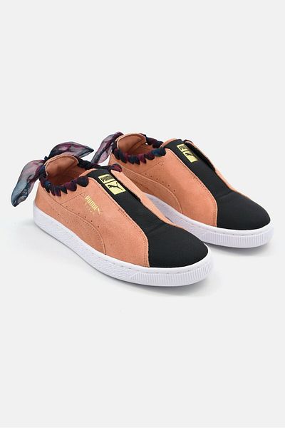 Puma Women Suede Twist Slip On Outdoor Sports Shoes, Multicolor