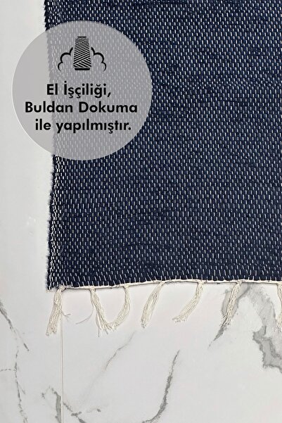 Genel Markalar El Yapımı Buldan Dokuma Kilim Otantik Örgü Yolluk Halı Koyu La...