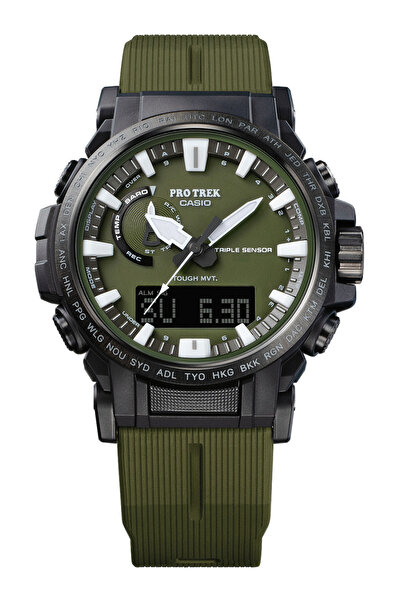 Casio Ανδρικό ρολόι Casio PRW-61Y-3ER, Quartz, 47mm, 10ATM