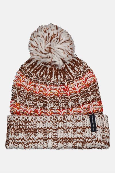 French Connection Women Textured Beanie, White Combo