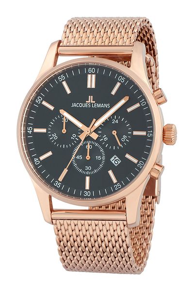 Jacques Lemans Ανδρικό ρολόι Jacques Lemans 1-2025I, Quartz, 42mm, 10ATM