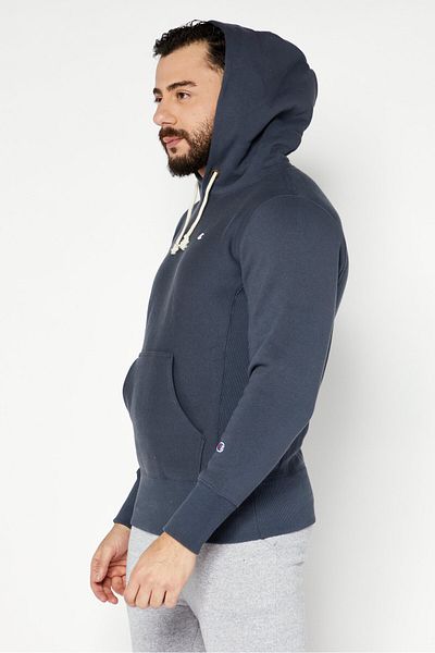 Champion Men Sportswear Fit Long Sleeves Outdoor Sweatshirt, Grey