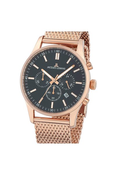 Jacques Lemans Ανδρικό ρολόι Jacques Lemans 1-2025I, Quartz, 42mm, 10ATM