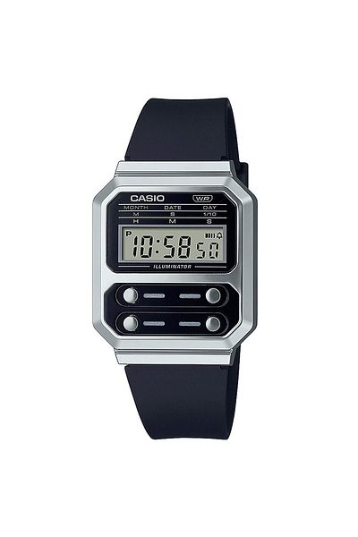 Casio Mens Watch A100wef-1aef, Quartz, 33mm, 3atm