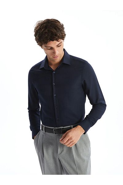 LC Waikiki Μακρυμάνικο πουκάμισο Oxford Formal Slim Fit LCWAIKIKI