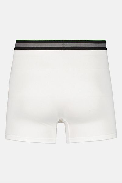 Prince Men 3 Pieces Brand Logo Boxer Brief, White Combo