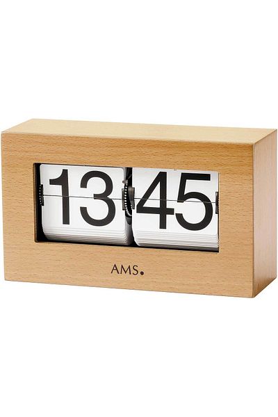 AMS Ceas de masă 1175/18, cuarț, maro, digital, modern