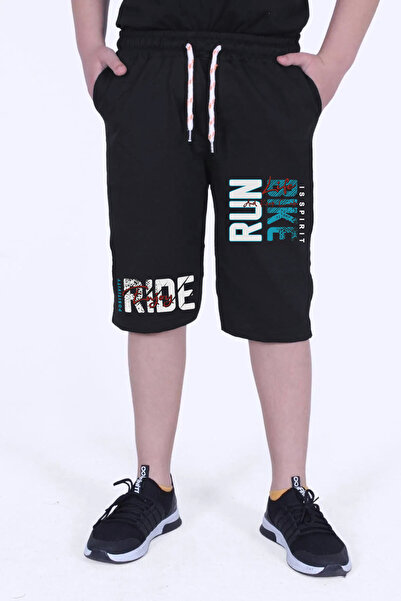 YA KO KİDS Run Printed Boy's Double Pocket Capri
