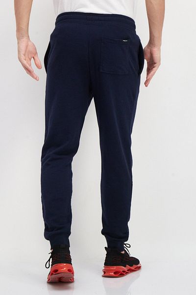 Kenneth Cole Men Drawstring Brand Logo Jogger Pants, Navy Blue