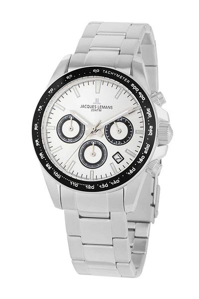 Jacques Lemans Ανδρικό ρολόι Jacques Lemans 1-1877F, Quartz, 40mm, 20ATM