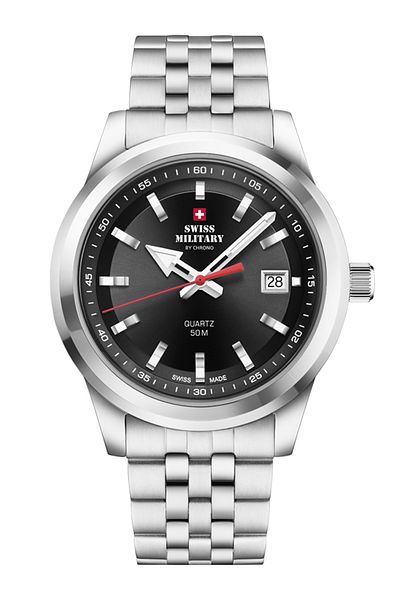 Swiss Military SM34094.01 Mens Watch 41mm 5ATM
