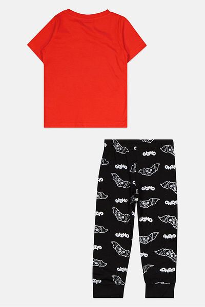Gremlins Toddlers Boy 2 Pcs Printed T-shirt And Bottom Pyjama Set, Red