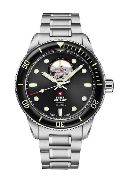 Swiss Military Mens Watch Sma34106.11, Automatic, 42mm, 20atm