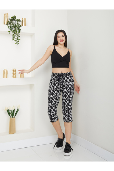 Banadamoda Γυναικείο μοτίβο χτενισμένο βαμβακερό κάπρι