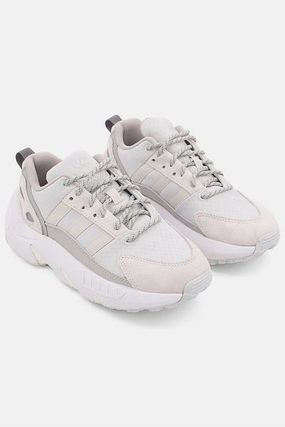 adidas Kids Boy Zx 22 Boost Lace Up Outdoor Sports Shoes, Pastel Blue