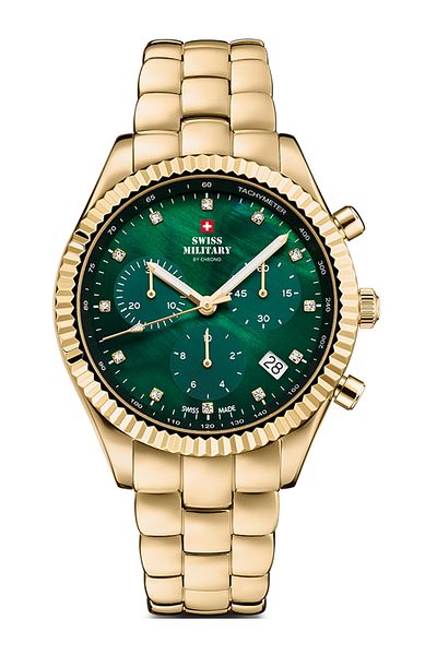 Swiss Military SM30207.04 Elegant Chronograph Ladies Watch 38mm 5ATM