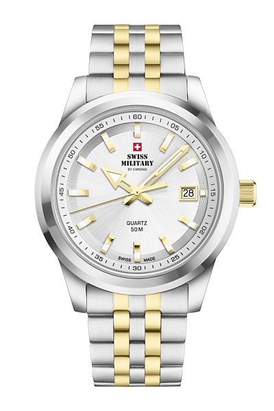 Swiss Military Mens Watch Sm34094.04, Quartz, 41mm, 5atm