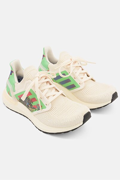 adidas Kids Boy Sea City Pack Graphic Print Lace Up Running Shoes, Cream Combo