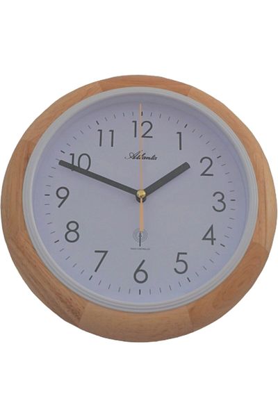 Atlanta Wall Clock 4323/30, Quartz, White, Analogue, Modern