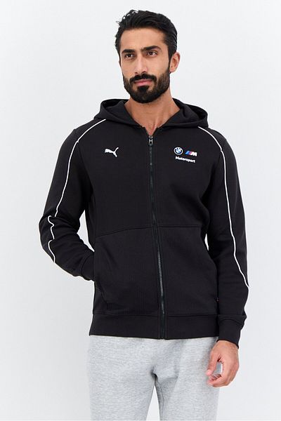 Puma x BMW Motorsport Men Sportswear Fit Long Sleeves Outdoor Hoodie, Black
