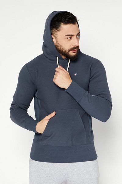 Champion Men Sportswear Fit Long Sleeves Outdoor Sweatshirt, Grey