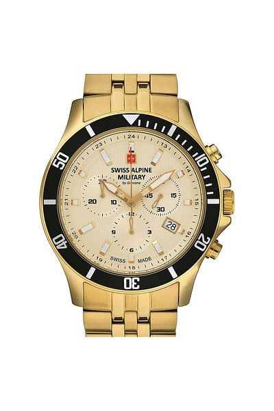 Swiss Alpine Military Mens Watch 7022.9111, Quartz, 42mm, 10atm