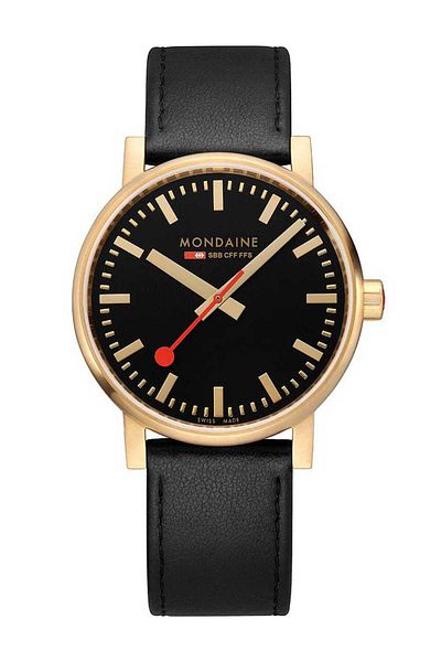 MONDAINE Mens Watch Mse.40122.lb, Quartz, 40mm, 3atm