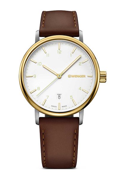 Wenger Mens Watch 01.1731.118, Quartz, 40mm, 10atm