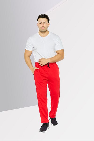Scuderia Ferrari Men Sportswear Fit Side Tape Fleece Jogger Pants, Red
