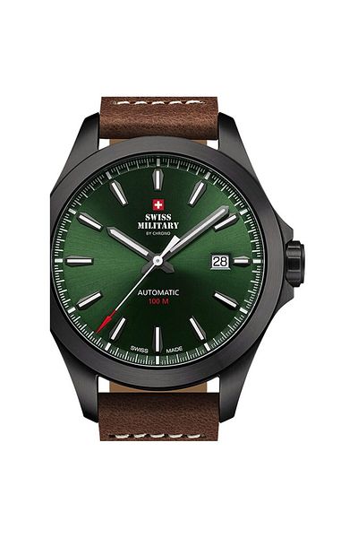 Swiss Military Mens Watch By Chrono Sma34077.12, Automatic, 42mm, 10atm